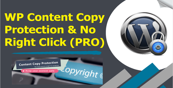 WP Content Copy Protection and No Right Click (PRO) 1 WP Content Copy Protection and No Right Click (PRO)