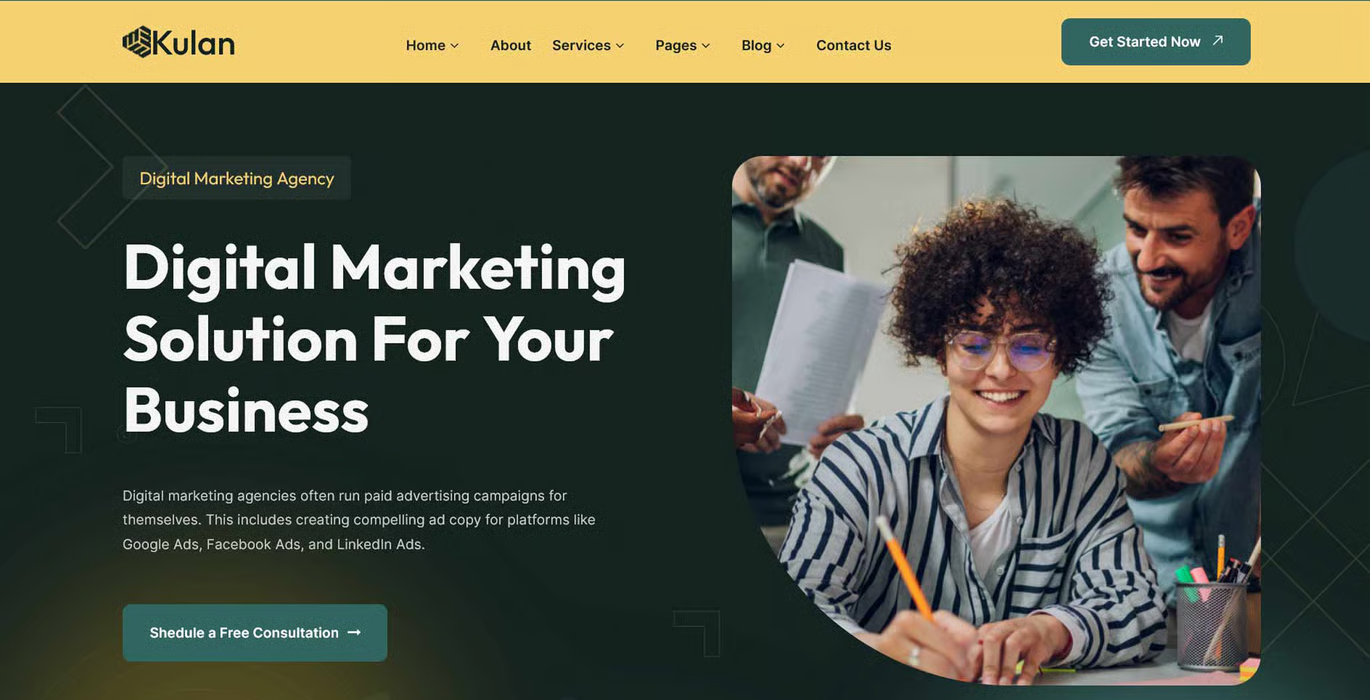 Kulan - Digital Marketing Agency WordPress Theme