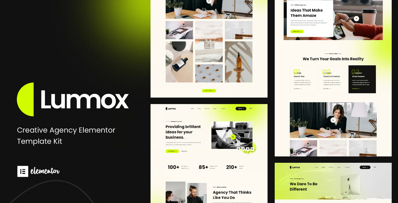 Lummox – Creative Agency Elementor Template Kit