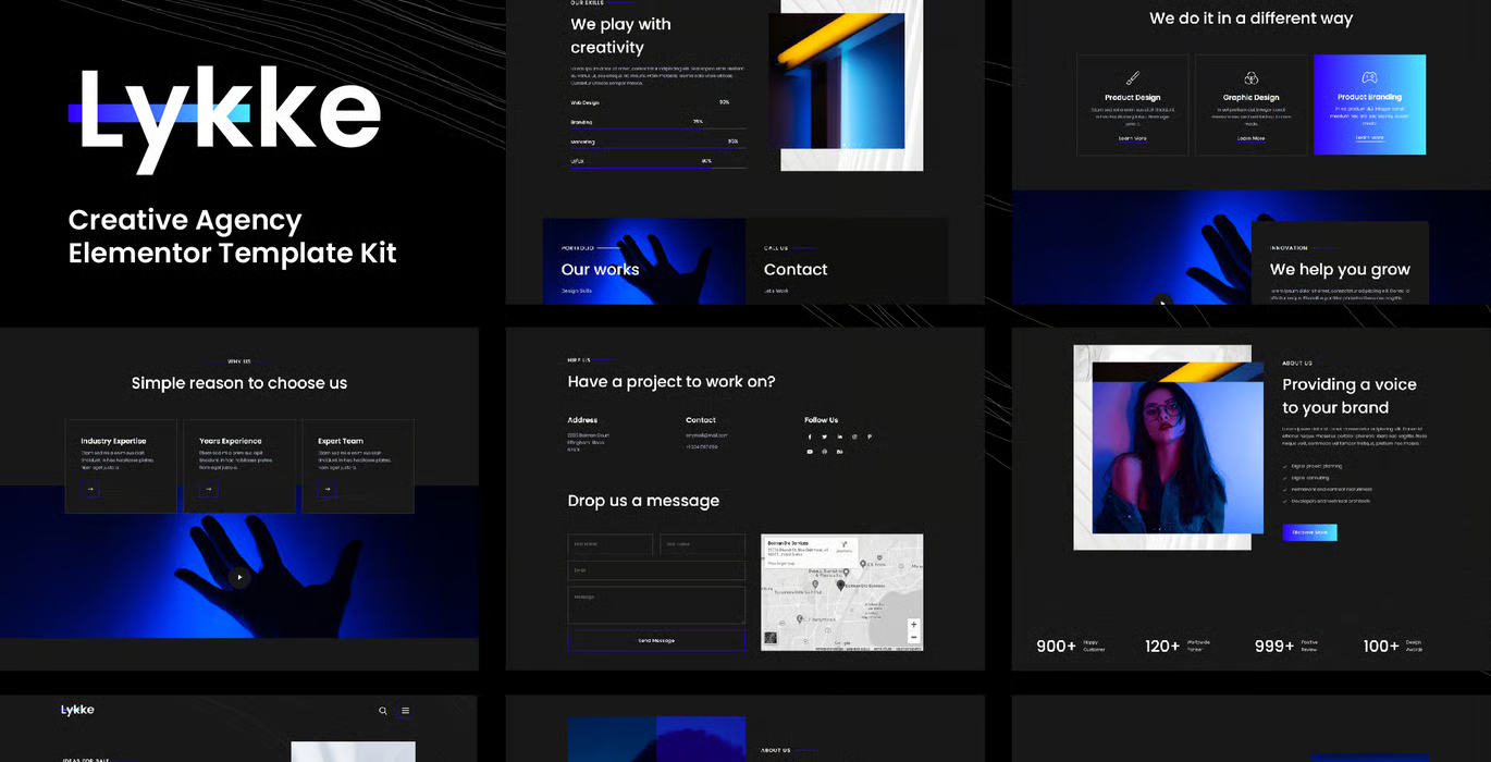 Lykke – Creative Agency Elementor Template Kit